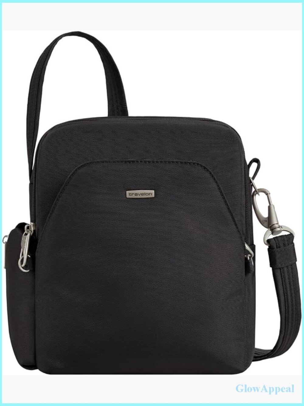 Anti-Theft Crossbody Bag with RFID Locking Zippers Slash-Resistant Lightweight